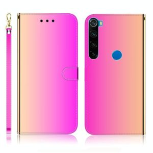 For Xiaomi Redmi Note 8 Imitated Mirror Surface Horizontal Flip Leather Case with Holder & Card Slots & Wallet & Lanyard(Gradient Color) (OEM)