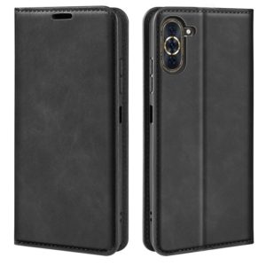 For Huawei Nova 10 Pro Retro-skin Magnetic Suction Leather Phone Case(Black) (OEM)