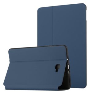 For Samsung Galaxy Tab A 10.1 T580/T585C Dual-Folding Horizontal Flip Tablet Leather Case with Holder (Royal Blue) (OEM)