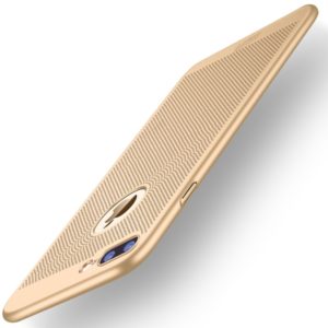 MOFi for for iPhone 7 Plus Honeycomb Texture Breathable PC Shockproof Protective Back Cover Case(Gold) (MOFI) (OEM)