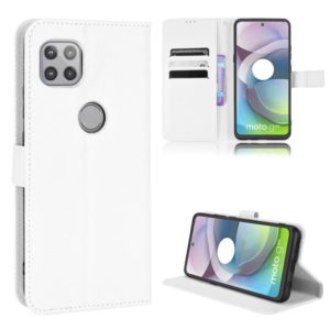 For Motorola Moto G 5G Diamond Texture Leather Phone Case(White) (OEM)