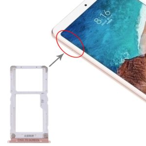 SIM Card Tray + Micro SD Card Tray for Xiaomi Mi Pad 4(Gold) (OEM)