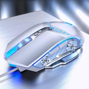 YINDIAO G3PRO 3200DPI 4-modes Adjustable 7-keys RGB Light Wired Gaming Mouse (White) (YINDIAO) (OEM)
