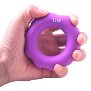 Silicone Finger Marks Grip Device Finger Exercise Grip Ring, Specification: 75LB (Purple) (OEM)