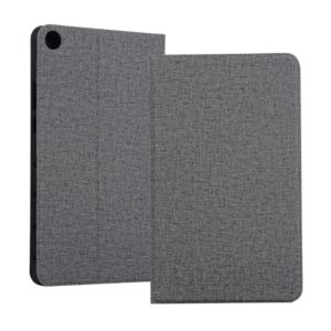 Universal Voltage Craft Cloth TPU Protective Case for Huawei Honor Tab 5 8 inch / Mediapad M5 Lite 8 inch, with Holder(Grey) (OEM)