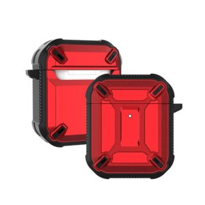 Wireless Earphones Shockproof King Kong Armor Silicone Protective Case For AirPods 1/2(Red) (OEM)