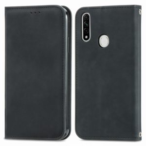 Retro Skin Feel Business Magnetic Horizontal Flip Leather Case With Holder & Card Slots & Wallet & Photo Frame For OPPO A8(Black) (OEM)