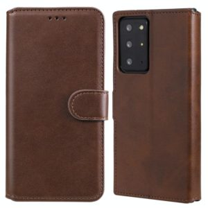 For Samsung Galaxy Note 20 Ultra Classic Calf Texture PU + TPU Horizontal Flip Leather Case, with Holder & Card Slots & Wallet(Brown) (OEM)
