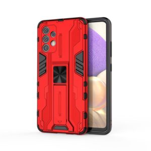 For Samsung Galaxy A32 4G Supersonic PC + TPU Shock-proof Protective Case with Holder(Red) (OEM)
