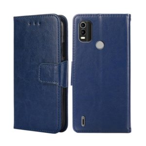 For Nokia C21 Plus Crystal Texture Leather Phone Case(Royal Blue) (OEM)