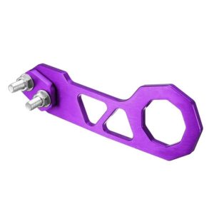 Aluminum Alloy Rear Tow Towing Hook Trailer Ring for Universal Car Auto with 2 x Screw Holes(Purple) (OEM)