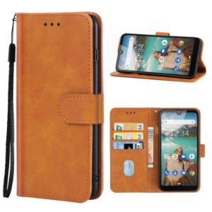Leather Phone Case For Cubot R19(Brown) (OEM)