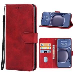 For Huawei P50 Pro Leather Phone Case(Red) (OEM)