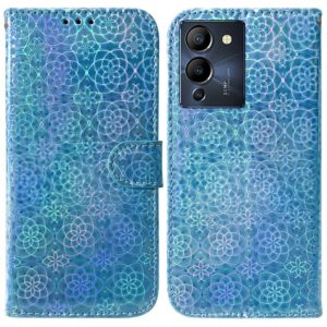 For Infinix Note 12 G96/X670 Colorful Magnetic Buckle Leather Phone Case(Blue) (OEM)