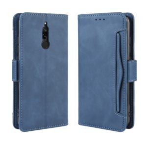 For Xiaomi Redmi 8 Wallet Style Skin Feel Calf Pattern Leather Case with Separate Card Slot(Blue) (OEM)