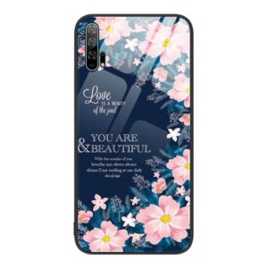 For Honor 20 Pro Colorful Painted Glass Phone Case(Flower) (OEM)