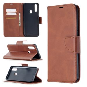 For Oppo A31 (2020) / A81 Retro Lambskin Texture Pure Color Horizontal Flip PU Leather Case with Holder & Card Slots & Wallet & Lanyard(Brown) (OEM)