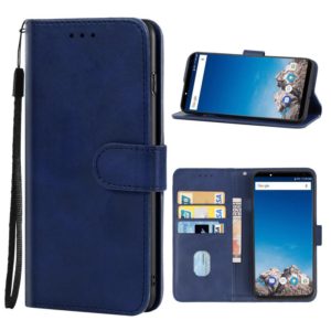 Leather Phone Case For Vernee X(Blue) (OEM)