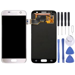Original LCD Display + Touch Panel for Galaxy S7 / G9300 / G930F / G930A / G930V, G930FG, 930FD, G930W8, G930T, G930U(White) (OEM)