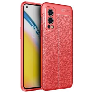 For OnePlus Nord 2 5G Litchi Texture TPU Shockproof Case(Red) (OEM)