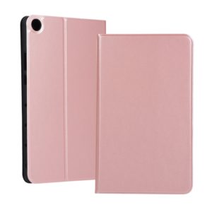 Universal Spring Texture TPU Protective Case for Huawei Honor Tab 5 8 inch / Mediapad M5 Lite 8 inch, with Holder(Rose Gold) (OEM)