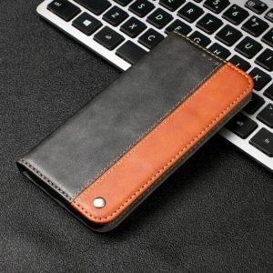 For Samsung Galaxy S20 FE Business Solid Color Stitching Horizontal Flip Leather Case with Holder & Card Slots(Brown) (OEM)