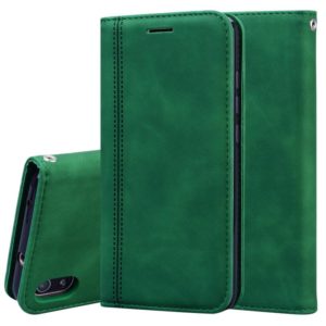For Xiaomi Redmi 7A Frosted Business Magnetic Horizontal Flip PU Leather Case with Holder & Card Slot & Lanyard(Green) (OEM)