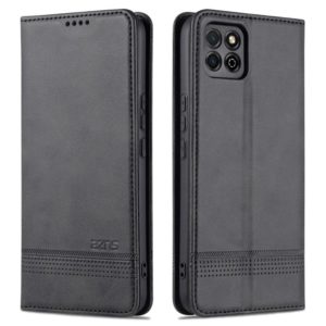 AZNS Magnetic Calf Texture Horizontal Flip Leather Case with Card Slots & Holder & Wallet For Honor Play 20(Black) (OEM)