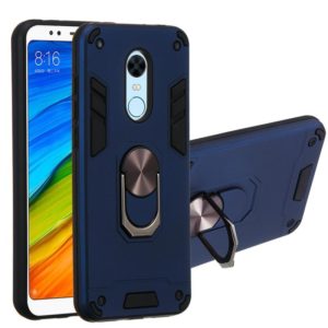 For Xiaomi Rdemi 5 Plus / Note 5 (India) 2 in 1 Armour Series PC + TPU Protective Case with Ring Holder(Royal Blue) (OEM)