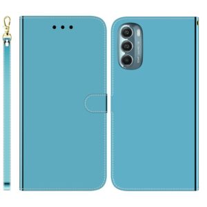 For Motorola Moto G Stylus 5G 2022 Imitated Mirror Surface Leather Phone Case(Blue) (OEM)