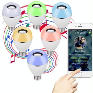 E27 LED Music Bulb Smart Colorful Remote Control Wake Up Light, Color temperature: APP Multi-link Music Light (OEM)