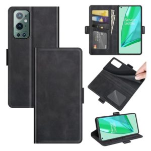 For OnePlus 9 Pro Dual-side Magnetic Buckle Horizontal Flip Leather Case with Holder & Card Slots & Wallet(Black) (OEM)