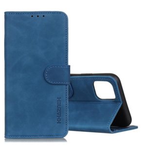 For Galaxy Note10 Lite / A81 KHAZNEH Retro Texture PU + TPU Horizontal Flip Leather Case with Holder & Card Slots & Wallet(Blue) (OEM)