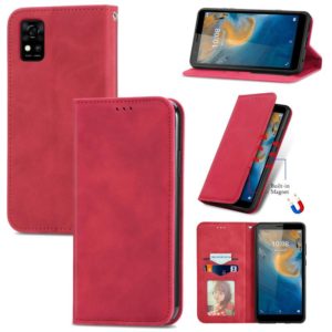 For ZTE Blade A31 Retro Skin Feel Magnetic Horizontal Flip Leather Phone Case(Red) (OEM)