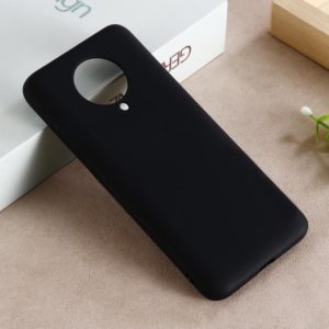 For Xiaomi Redmi K30 Pro Solid Color Liquid Silicone Full Coverage Anti-fall Mobile Phone Protective Cover(Black) (OEM)