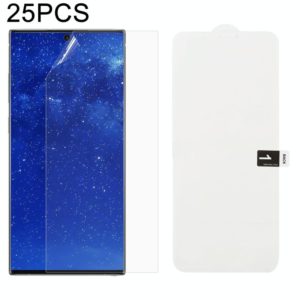 25 PCS Soft Hydrogel Film Full Cover Front Protector with Alcohol Cotton + Scratch Card for Galaxy Note 10+ (OEM)