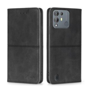 For Blackview A55 Pro Cow Texture Magnetic Horizontal Flip Leather Phone Case(Black) (OEM)