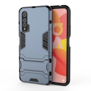 For Huawei Nova 6 5G Shockproof PC + TPU Protective Case with Invisible Holder(Navy Blue) (OEM)