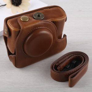 Full Body Camera PU Leather Case Bag with Strap for Canon G16 (Brown) (OEM)
