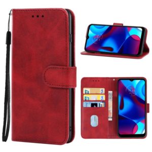 For Motorola G Pure Leather Phone Case(Red) (OEM)