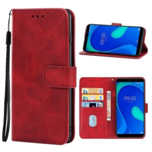 Leather Phone Case For Wiko Y80(Red) (OEM)