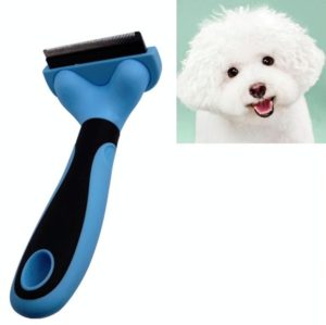 Pet Comb Stainless Steel Double-Sided Open Knot Clean Beauty Hair Removal Comb, Size:Small(Blue) (OEM)