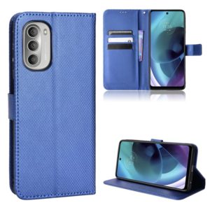 For Motorola Moto G52j 5G Diamond Texture Leather Phone Case(Blue) (OEM)