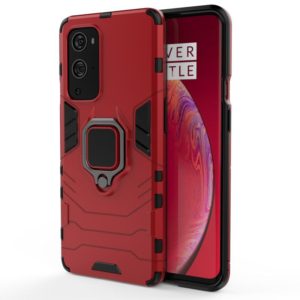 For OnePlus 9 Pro PC + TPU Shockproof Protective Case with Magnetic Ring Holder(Red) (OEM)