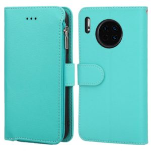 For Huawei Mate 30 Pro Microfiber Zipper Horizontal Flip Leather Case(Green) (OEM)