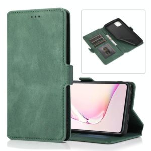 For Samsung Galaxy Note 10 Lite Retro Magnetic Closing Clasp Horizontal Flip Leather Case with Holder & Card Slots & Photo Frame & Wallet(Green) (OEM)