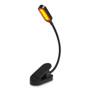 9 LEDs Mini Clip Desk Lamp USB Charging Student Eye Protection Reading Lamp(Black) (OEM)