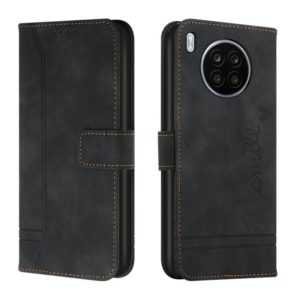 For Honor 50 Lite Retro Skin Feel TPU + PU Leather Phone Case(Black) (OEM)