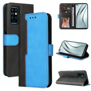 For Infinix Note 8 Business Stitching-Color Horizontal Flip PU Leather Case with Holder & Card Slots & Photo Frame(Blue) (OEM)