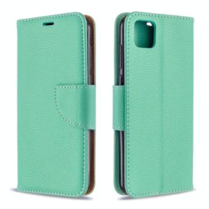 For Huawei Y5P / Honor 9S Litchi Texture Pure Color Horizontal Flip PU Leather Case with Holder & Card Slots & Wallet & Lanyard(Green) (OEM)